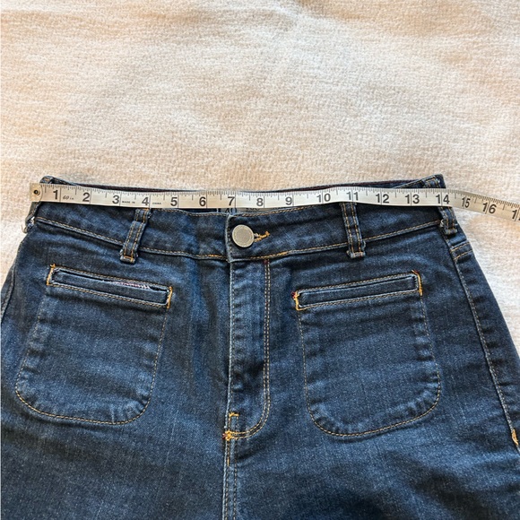 High Rise Flare Cotton Jeans - Picture 7 of 11